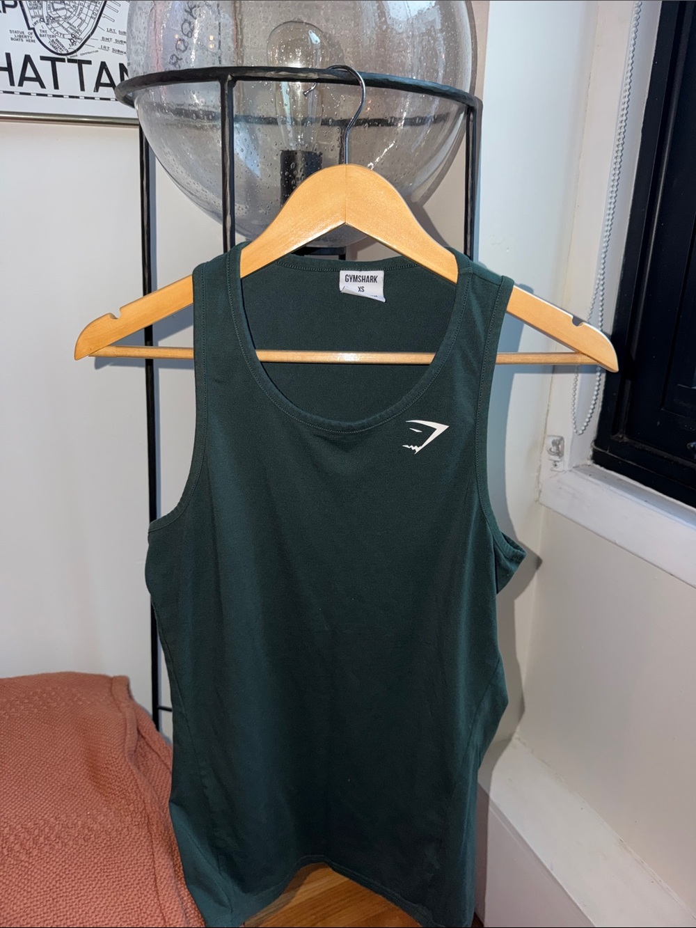 Gymshark Dark Green Performance Tank Top XS